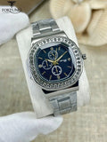Men Multicolor PU Leather Strap Watch Round Dial Lightweight